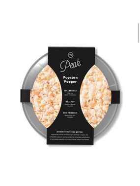 Peak Popcorn popper Collapsible space saving silicone bowl NEW in box
